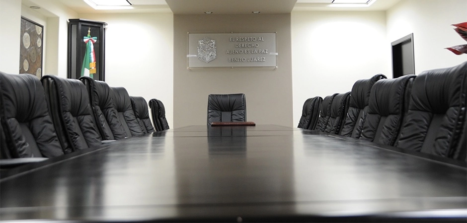 Salón del Tribunal Superior de Justicia de Baja California. Foto tomada del sitio de http://www.pjbc.gob.mx / Archivo