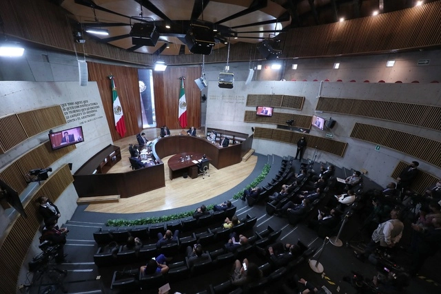 Sala de sesiones del TEPJF en imagen de archivo. Foto Roberto García