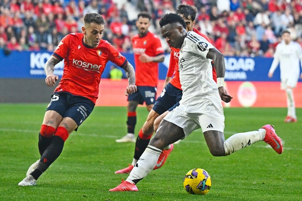 Real Madrid dividió puntos con el Osasuna en duelo de la fecha 24 de La Liga. Foto Ap
