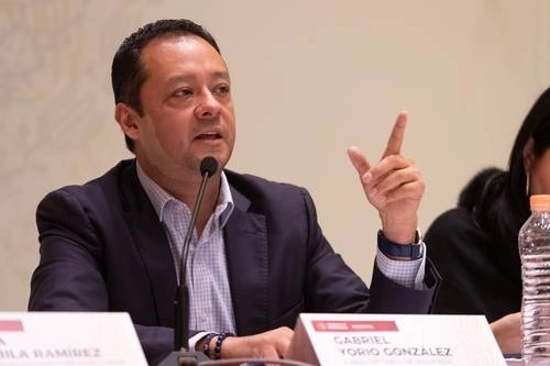 Gabriel Yorio González, subsecretario de Hacienda informó las gestiones para eliminar la deuda externa de 2025. Foto Pablo Ramos/Archivo