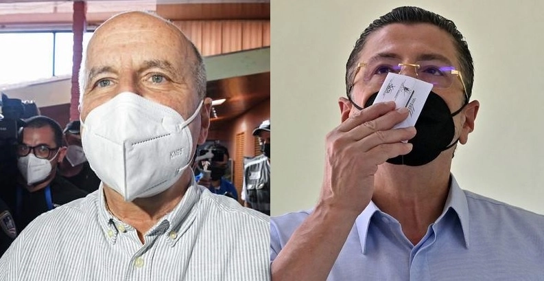 José María Figueres (izquierda) Y Rodrigo Chaves disputan la segunda vuelta de las elecciones presidenciales en Costa Rica. Foto Afp