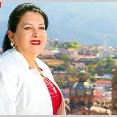 La candidata a diputada. Foto @FlorAnorve