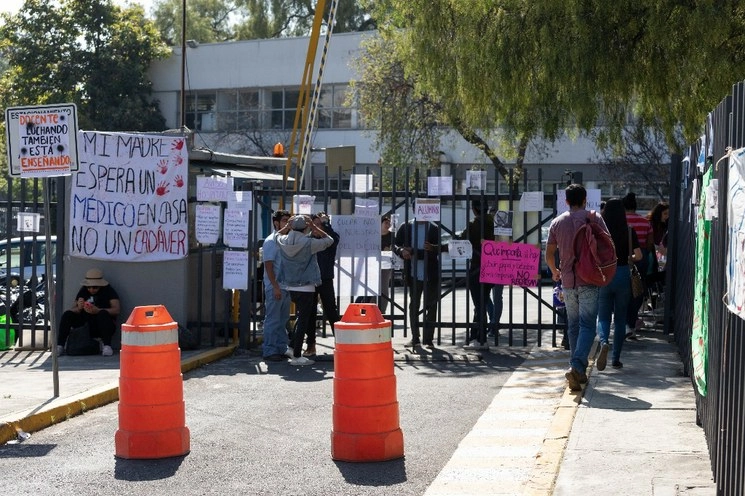 Aspectos del paro en la Facultad de Veterinaria en  Ciudad Universitaria, hace un par de días. Foto Pablo Ramos