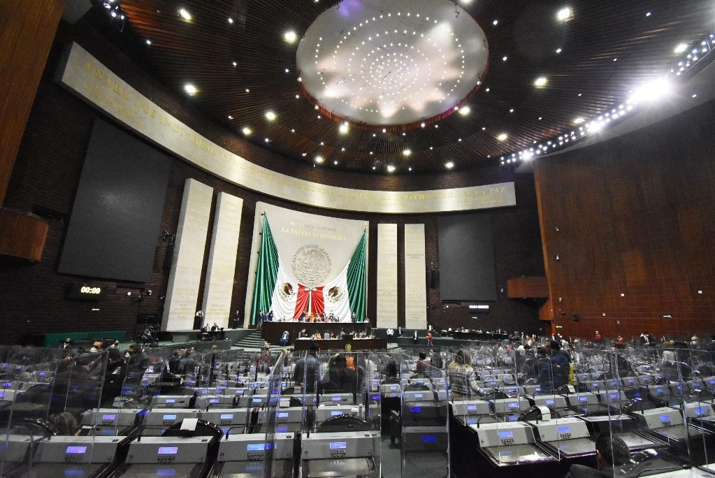 El recinto de la Cámara de Diputados, en la sesión vespertina del 6 de octubre de 2020. Foto cortesía de la Cámara de Diputados