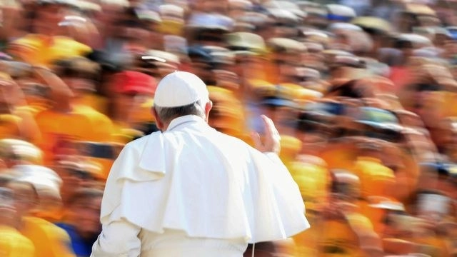 El papa Francisco durante su audiencia semanal el 28 de agosto de 2019. Foto Afp