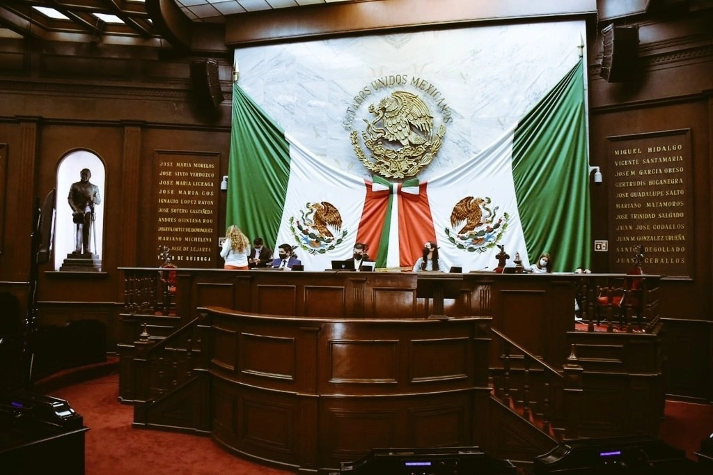 Sesión ordinaria en el Congreso de Michoacán, en imagen de archivo. Foto Twitter @CongresoMich