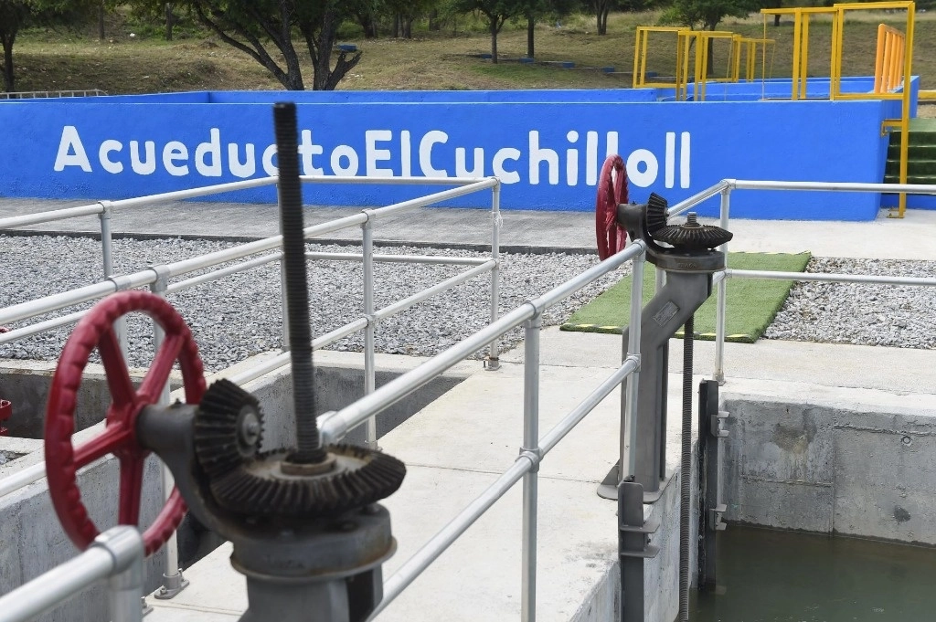 Una de las obras que se realizaron durante este sexenio para hacer frente a la crisis actual del agua es la construcción del Acueducto ‘El Cuchillo II?, en Nuevo León, el cual fue inaugurado el 16 de diciembre de 2023. Foto Cuartoscuro