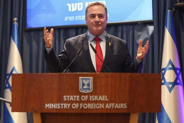 Katz ha realizado estas declaraciones durante la toma de posesión del nuevo ministro de Asuntos Exteriores israelí, Gideon Saar, que sustituye al propio Katz. Foto Afp