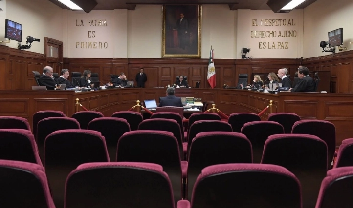 Durante una sesión en la Suprema Corte de Justicia de la Nación. Foto Cuartoscuro / archivo