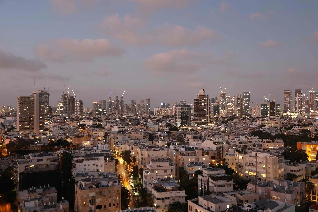 Vista general de la ciudad israelí de Tel Aviv, el 12 de agosto de 2024. Foto Afp