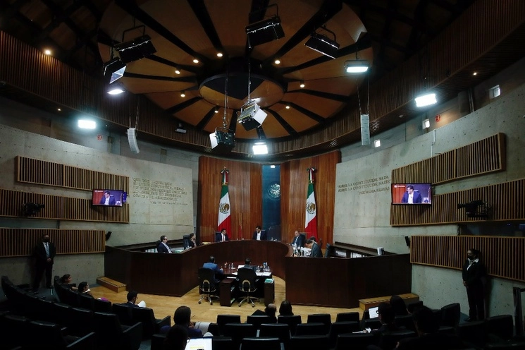 Sala de sesiones del TEPJF en imagen de archivo. Foto Cristina Rodríguez