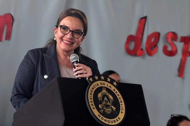 La presidenta de Honduras, Xiomara Castro. Foto Afp