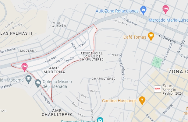 Carlos Suárez, uno de los activistas inconformes, explicó que que desde la creación de la colonia Ampliación Moderna en 1958 -por parte de esa misma inmobiliaria-, se donó el predio para áreas verdes en cumplimiento de las reglas correspondientes. Foto Google Maps 