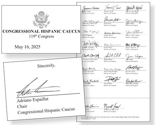 Detalles de la carta enviada al congresista republicano Mike Johnson, presidente de la Cámara de Representantes.
