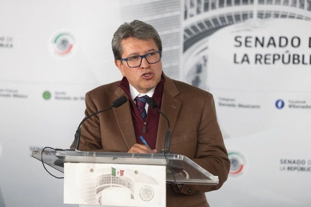 El coordinador de Morena en el Senado, Ricardo Monreal en imagen de archivo. Foto Pablo Ramos
