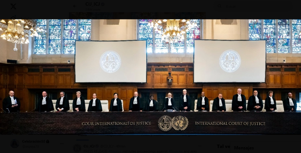 Jueces que conforman la Corte Internacional de Justicia. Imagen tomada de https://twitter.com/CIJ_ICJ