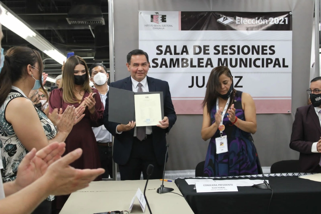 El morenista Cruz Pérez Cuéllar ganó la contienda electoral. Foto IEE
