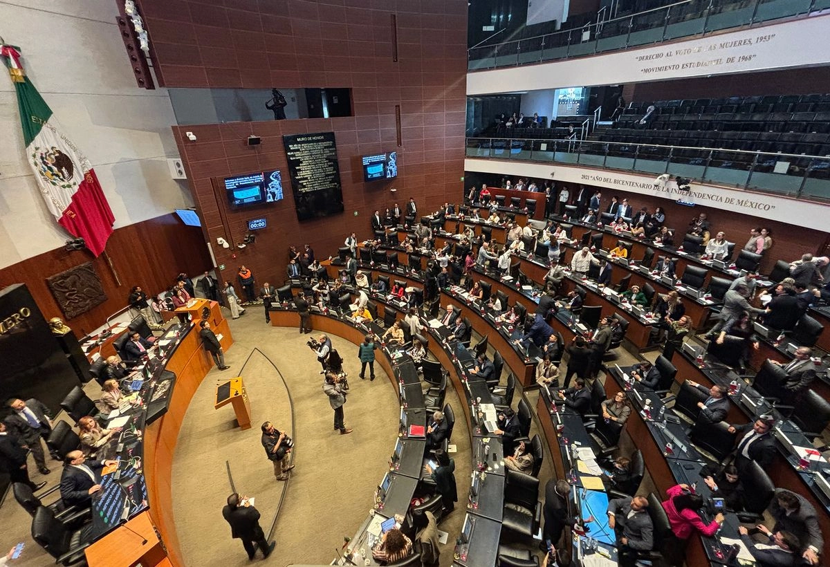 Sala de sesiones del Senado de la República en imagen de archivo. Foto 