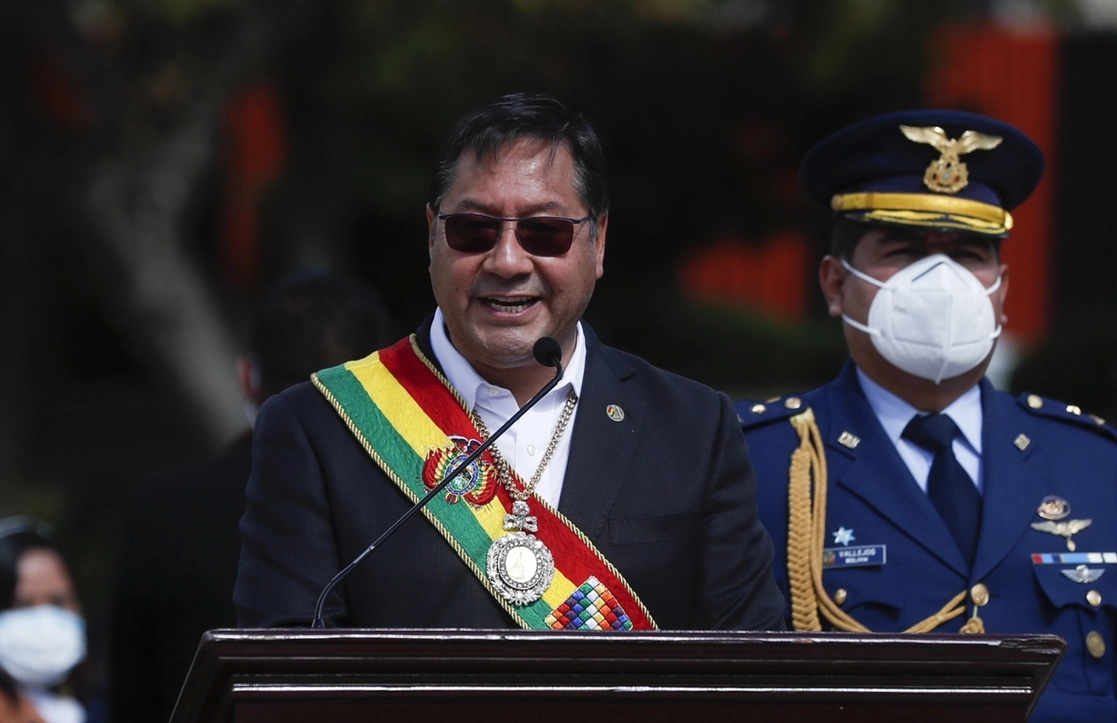 El presidente de Bolivia, Luis Arce, iniciará mañana una visita a México a invitación del mandatario Andrés Manuel López Obrador. Foto Ap