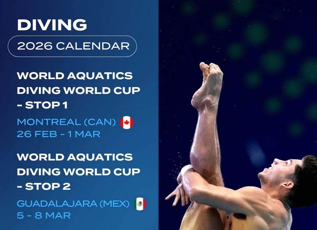 World Aquatics publicó su calendario de competencias donde aparece la perla tapatía como anfitriona de la segunda parada del serial. Imagen tomada de la cuenta de X 