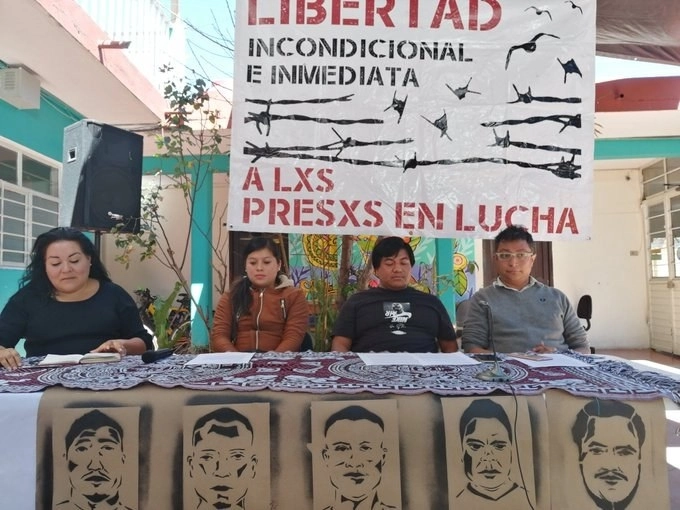 En imagen de archivo, el Centro de Derechos Humanos Fray Bartolomé de Las Casas anuncia la huelga de hambre de cuatro presos tzotziles en cárceles de Comitán y San Cristobal. Foto tomada del Twitter de @CdhFrayba
