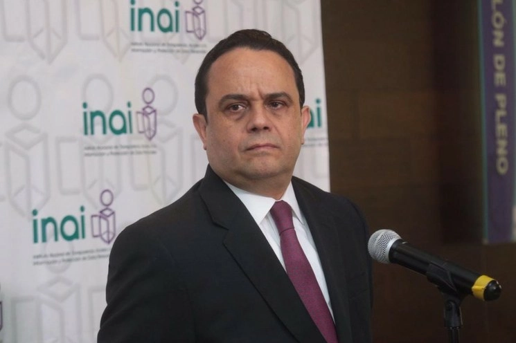 Francisco Javier Acuña, comisionado presidente del Inai. Imagen @INAImexico