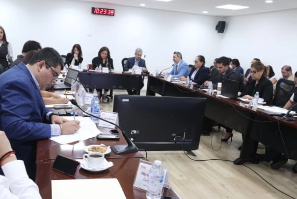 Primera reunión de trabajo entre INE y OPL. Foto INE