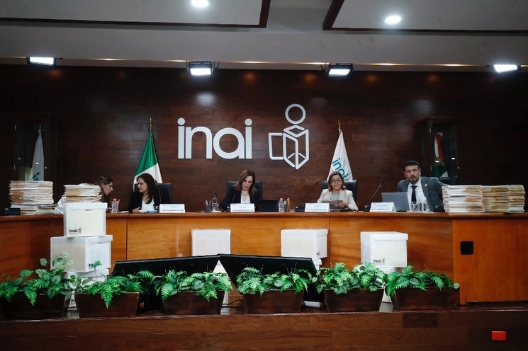 Comisionados del Inai, en la Ciudad de México. Foto Cristina Rodríguez / Archivo 