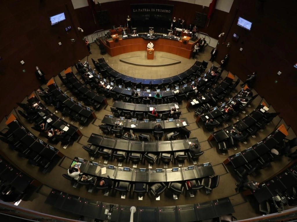 Sala de sesiones del Senado de la República. Foto José Antonio López / Archivo
