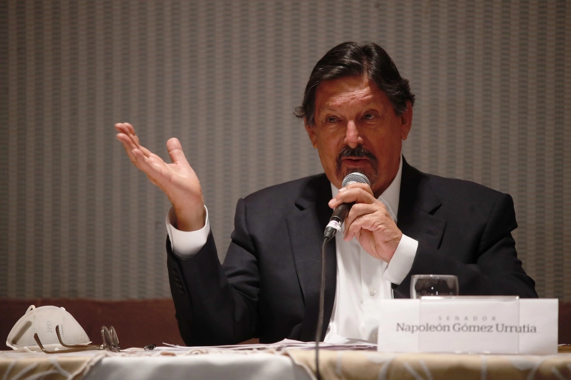 Napoleón Gómez Urrutia, líder del Sindicato Minero. Foto Cristina Rodríguez
