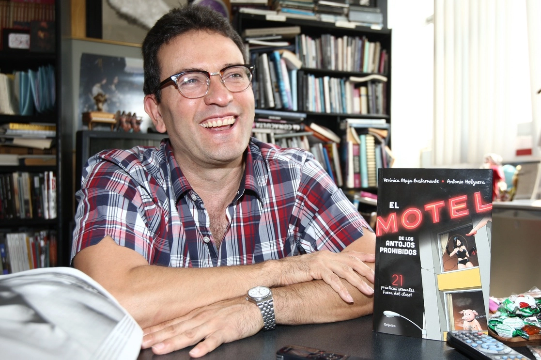 El caricaturista Antonio Helguera, en 2015. Foto María Meléndrez Parada 
