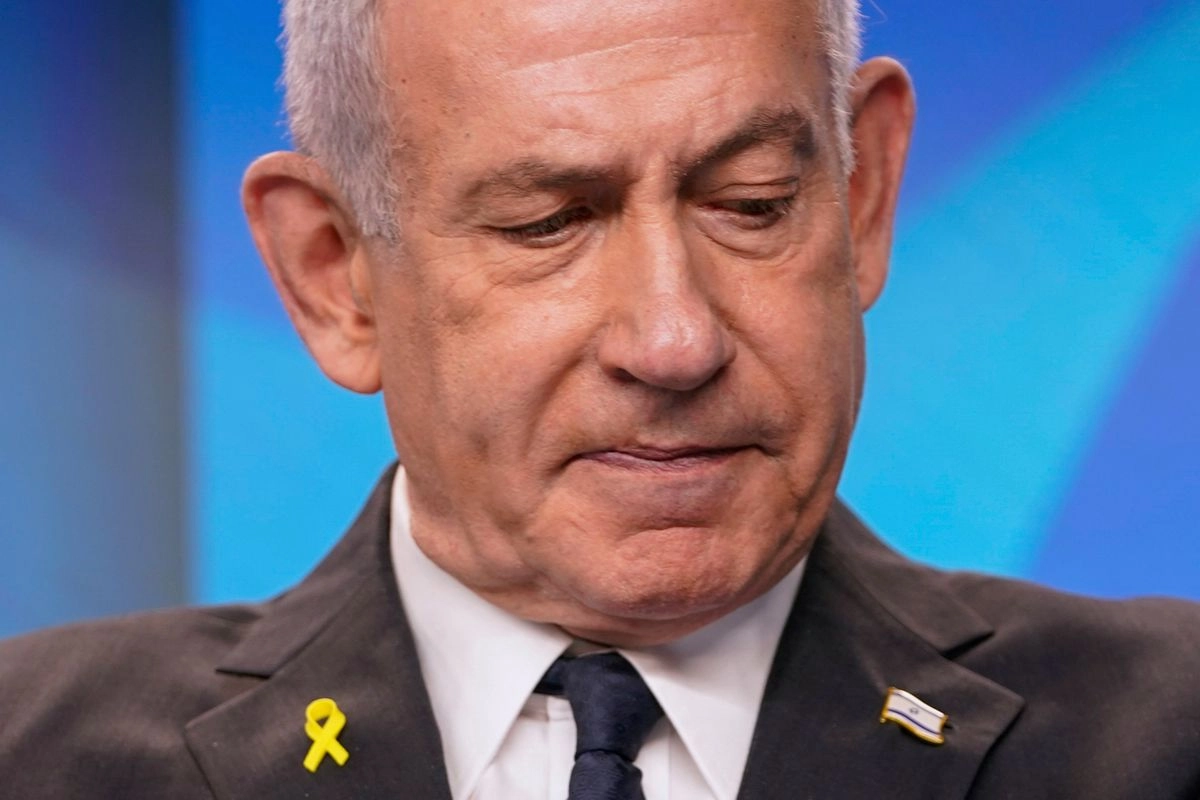 "La vergonzosa capitulación de algunos líderes ante el terrorismo palestino no obliga en nada a Israel. No habrá Estado palestino", afirmó la oficina de Netanyahu. Imagen del 15 de septiembre de 2025. Foto Nathan Howard / Pool Photo vía 