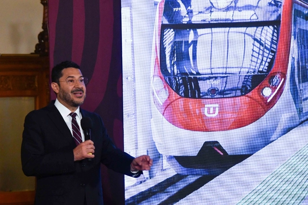 El jefe de Gobierno de la CDMX, Marti Batres, participó en la conferencia del presidente López Obrador. Foto Cuartoscuro