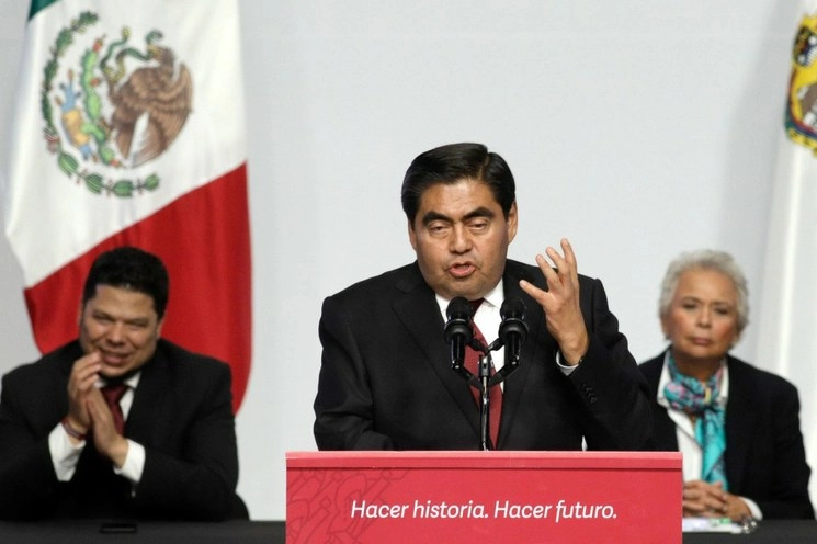 El gobernador de Puebla, Luis Miguel Barbosa, el 1 de agosto de 2019. Foto Cuartoscuro