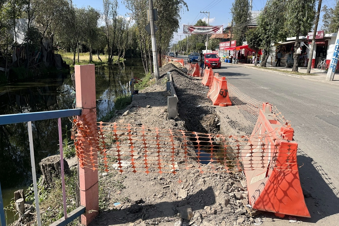 Aspecto de la obra hidráulica. Foto María Luisa Severiano/ La Jornada