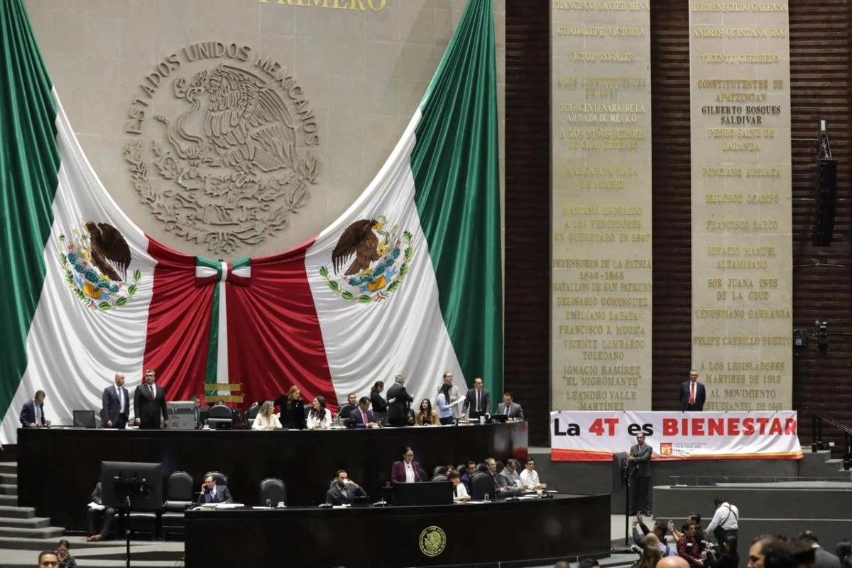 Comparecencia de la secretaria del Bienestar, Ariadna Montiel, durante la sesión ordinaria en la Cámara de Diputados, el 19 de noviembre de 2025. 