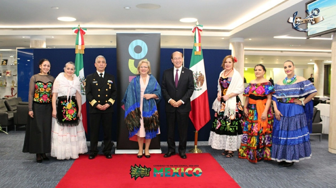 En Londres, se realizó el Trigésimo Segundo Período de Sesiones de la Asamblea General de la Organización Marítima Internacional. Foto tomada de la cuenta de Twitter @SEMAR_mx 