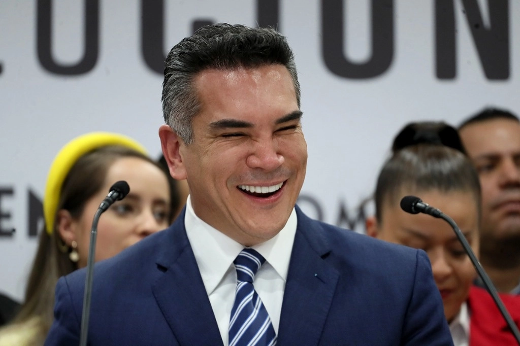 Alejandro Moreno Cárdenas, dirigente del PRI, durante un evento en septiembre de 2022. Foto Roberto García Ortiz/Archivo.