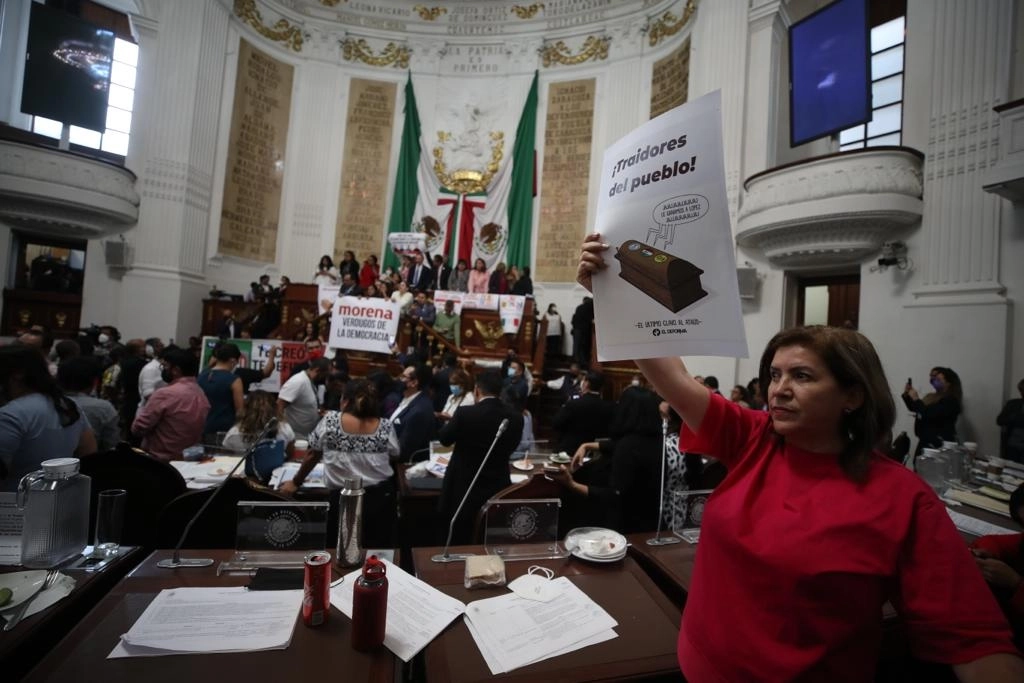La reforma electoral que se discute en el Congreso de la CDMX tiene el rechazo de varios diputados. Foto José Antonio López 
