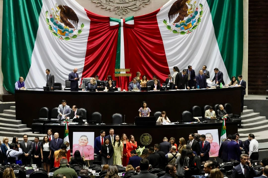 Aspectos de actividades legislativas en el salón de plenos de la Cámara de Diputados durante la sesión del 4 de Marzo de 2025. Foto 