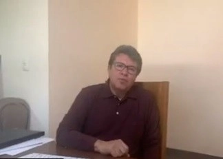 El senador de Morena, Ricardo Monreal, dio una conferencia virtual transmitida a través de su cuenta de Twitter @RicardoMonrealA