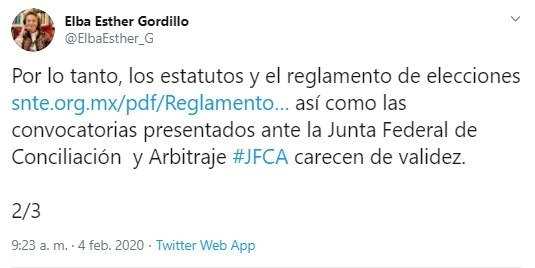 Imagen tomada de Twitter 