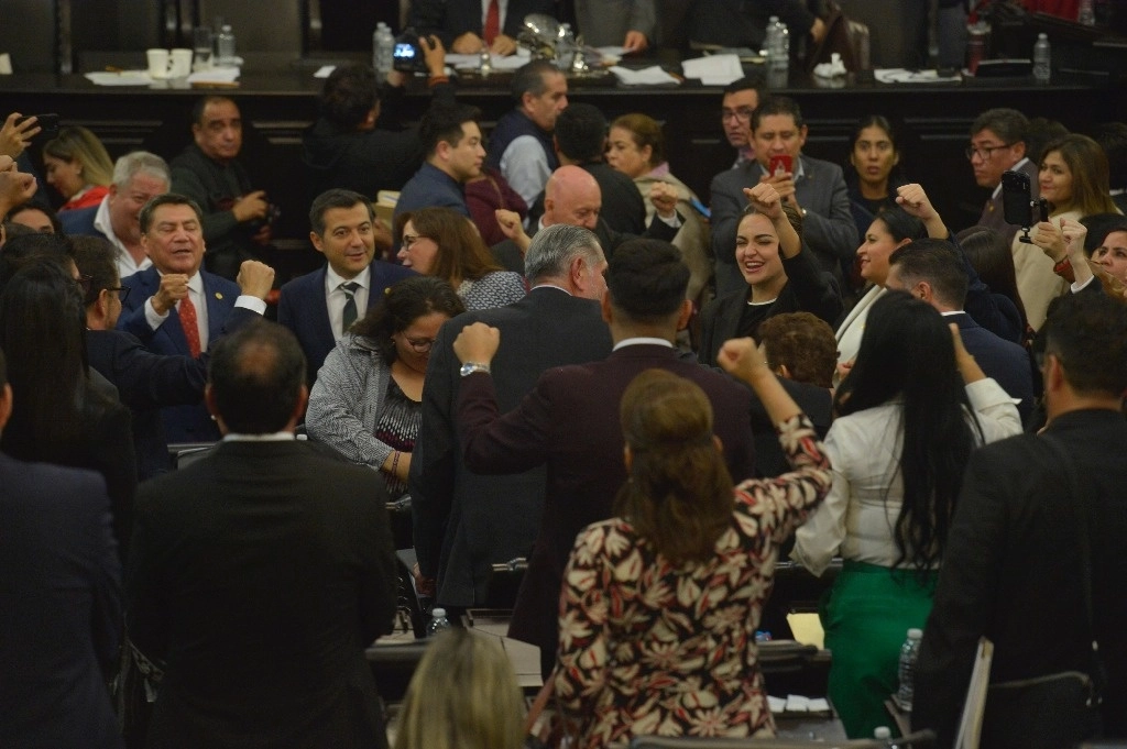 Senadores durante la sesión en la sede de la Cámara alta en Xicoténcatl, en la Ciudad de México, el 11 de septiembre de 2024. Foto Germán Canseco