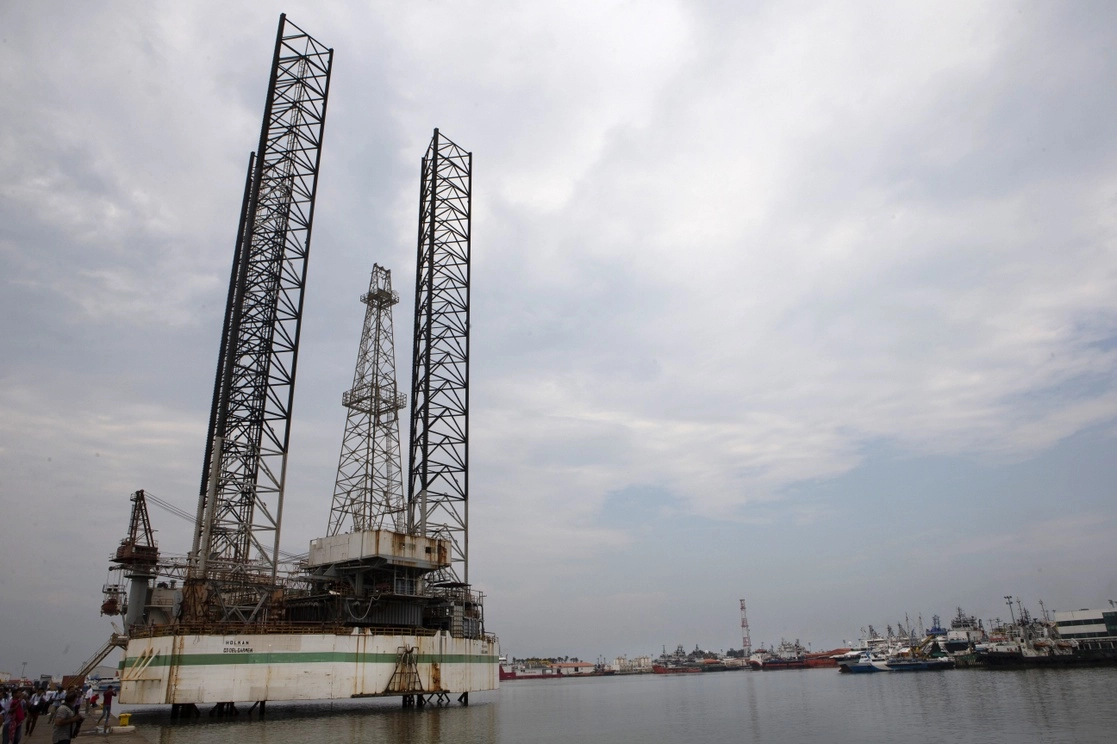 Aspecto de la terminal marítima de Dos Bocas, en Paraíso, Tabasco. Foto José Carlo González / Archivo