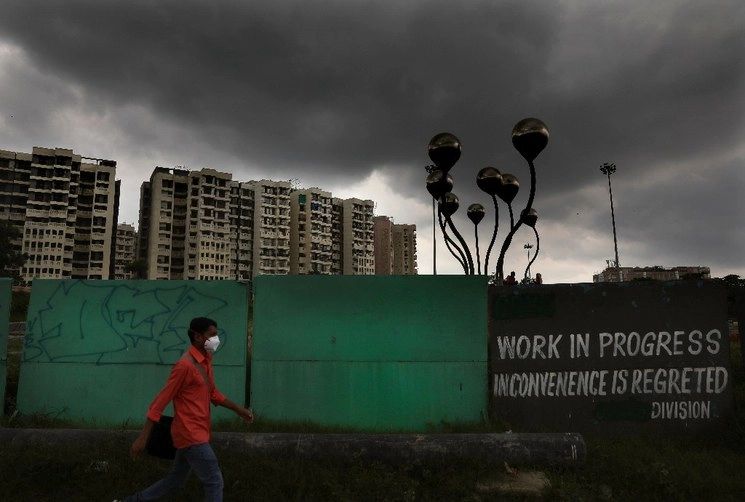 La ciudad de Nueva Delhi, India, el domingo 30 de agosto de 2020.Foto Ap