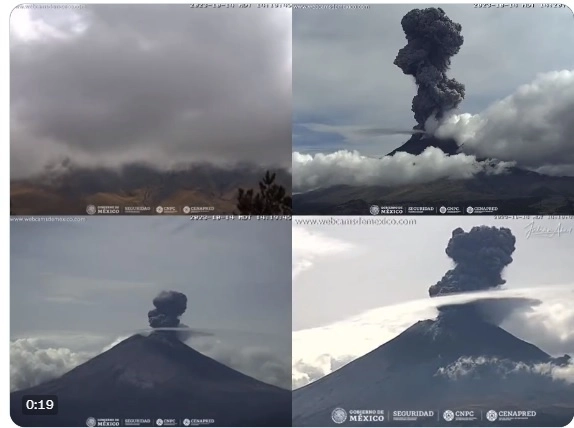 Capturas de pantalla de las webcams de México en X.