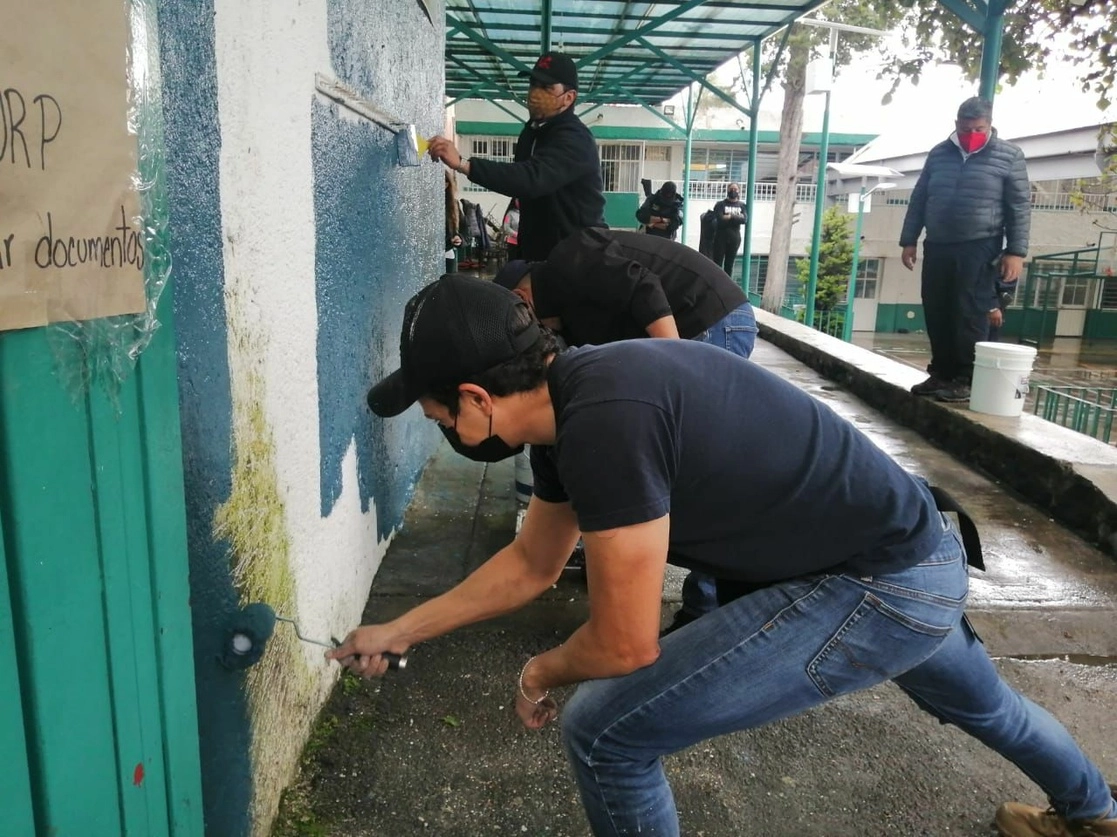 Jornadas de limpieza en escuelas de Cuajimalpa. Foto alcaldía
