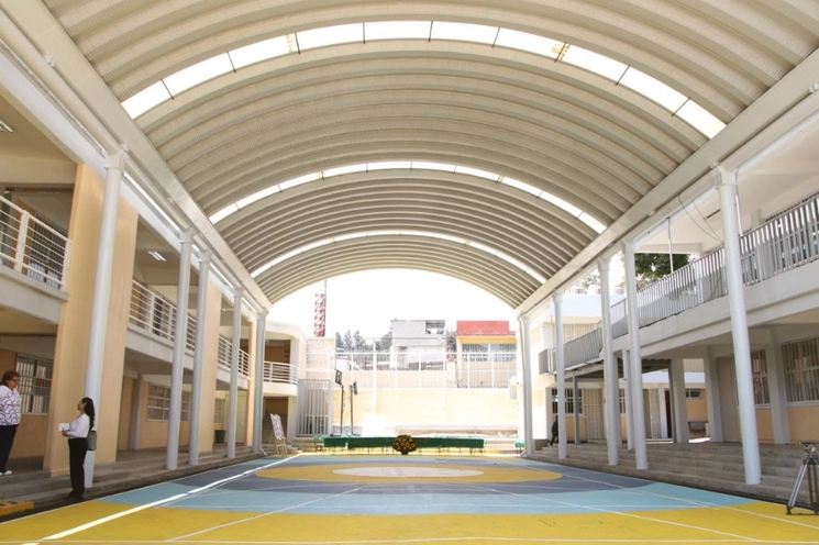 Con una inversión de 15.5 mdp la escuela primaria “Luis de la Brena” fue rehabilitada. Foto Alcaldía Tlalpan