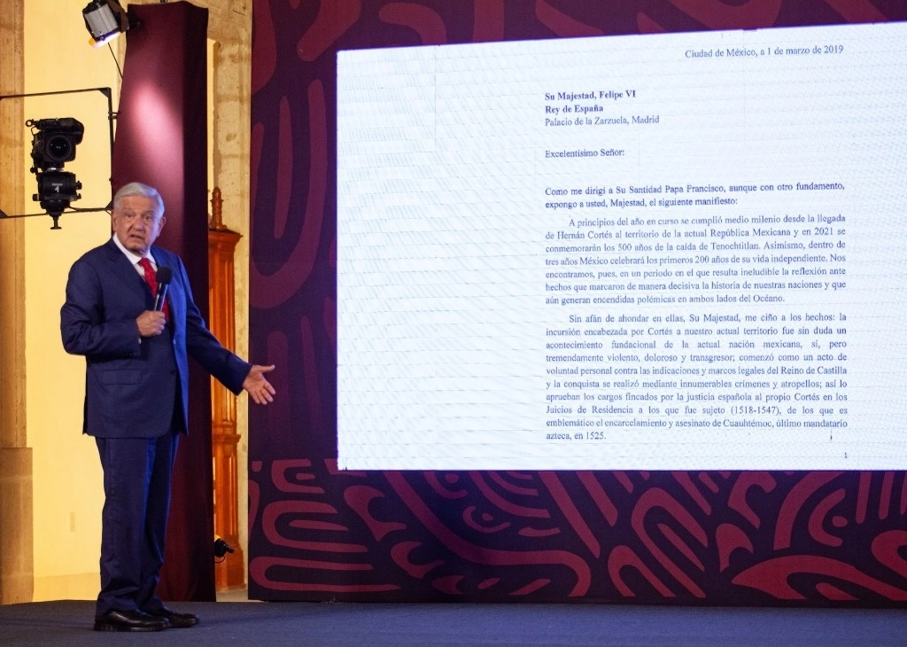 El presidente Andrés Manuel López Obrador durante su conferencia matutina en Palacio Nacional, el 26 de septiembre de 2024. Foto Cuartoscuro