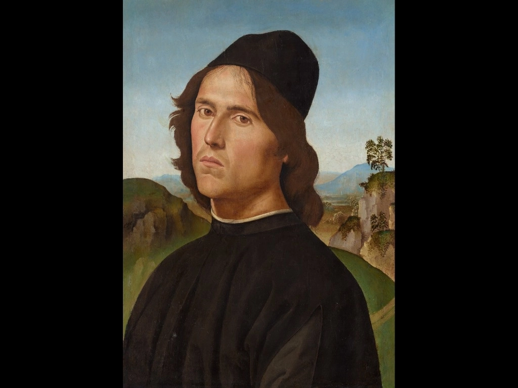 Perugino en un retrato de Lorenzo di Credi de 1488, óleo sobre tabla transferido a lienzo. Foto cortesía de la Galería Nacional de Arte de Washington 




